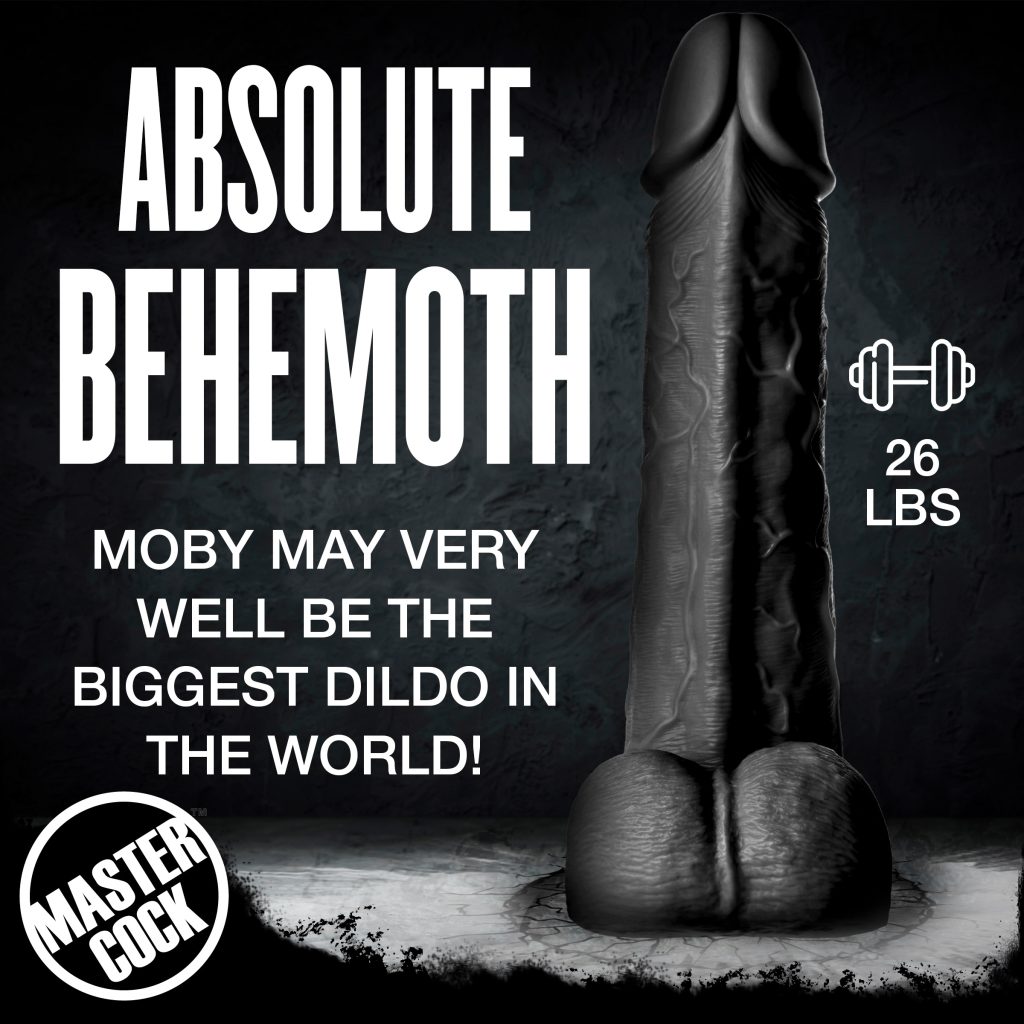 Moby Huge 2 Foot Tall Super Dildo - Black