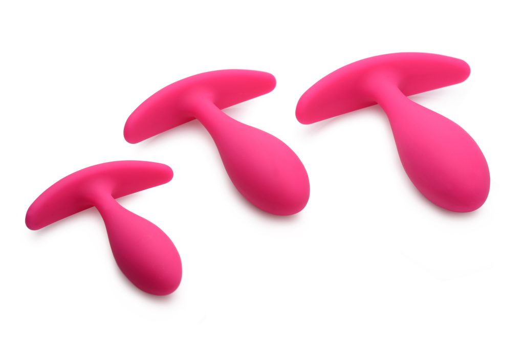 Rump Bumpers 3 Piece Silicone Anal Plug Set - Pink