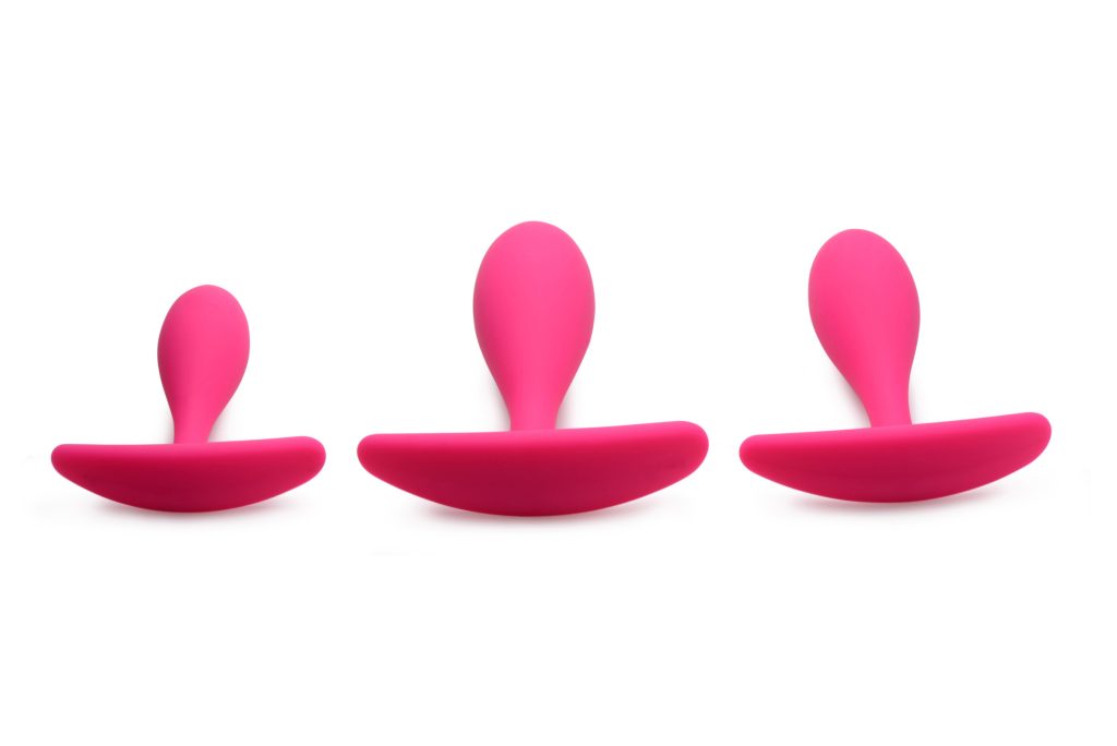 Rump Bumpers 3 Piece Silicone Anal Plug Set - Pink