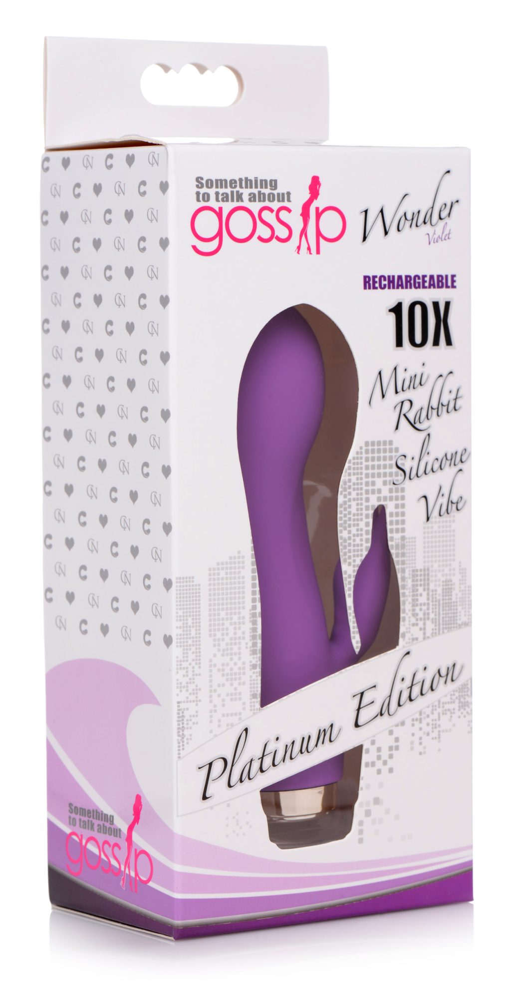 10x Wonder Mini Rabbit Silicone Vibrator - Purple