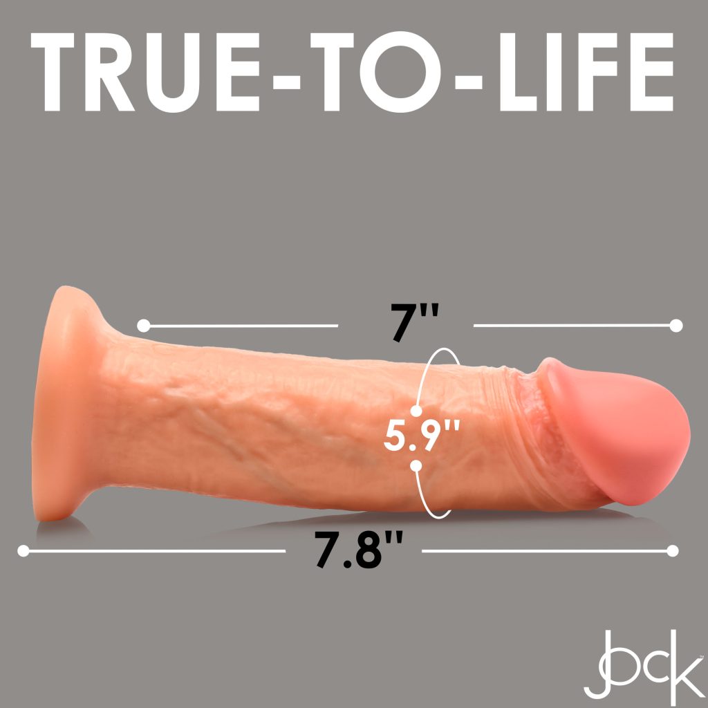 10x Real Skin 8 Inch Vibrating Dildo