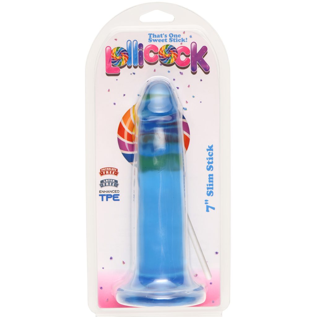 7 Inch Slim Stick Berry Ice Dildo