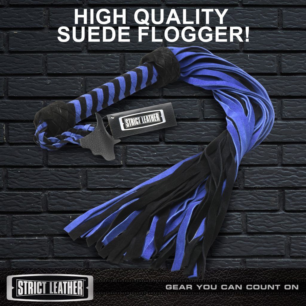 Black And Blue Suede Flogger