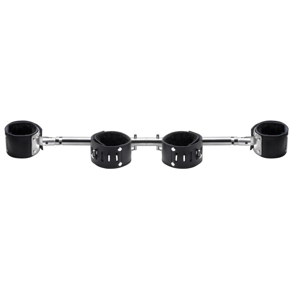 Adjustable Swiveling Spreader Bar With Leather Cuffs