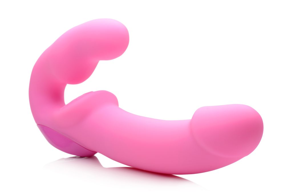 Urge Silicone Strapless Strap On With Remote- Pink