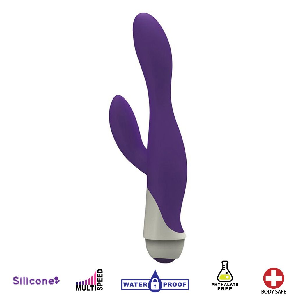 Serena 7 Speed Silicone Rabbit Vibe- Purple