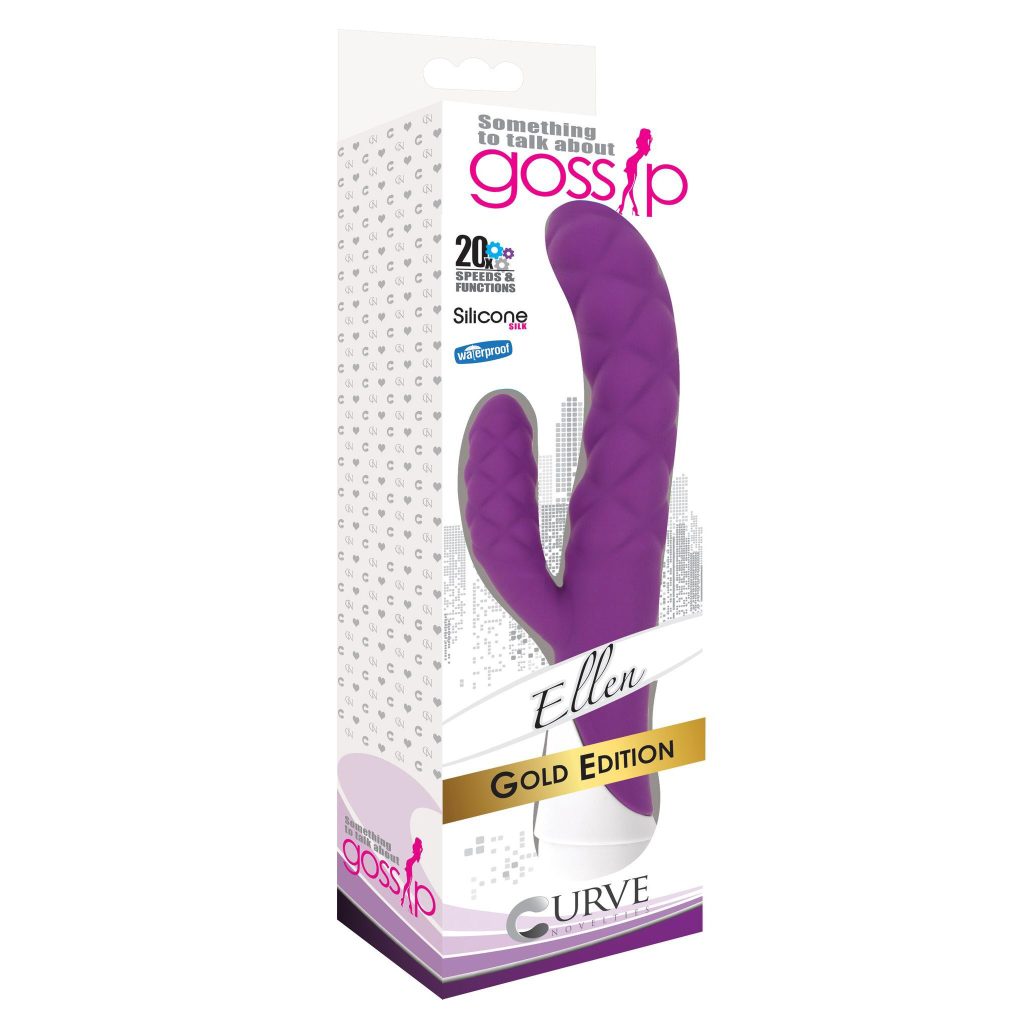 Ellen 20x Silicone Vibrator * Purple