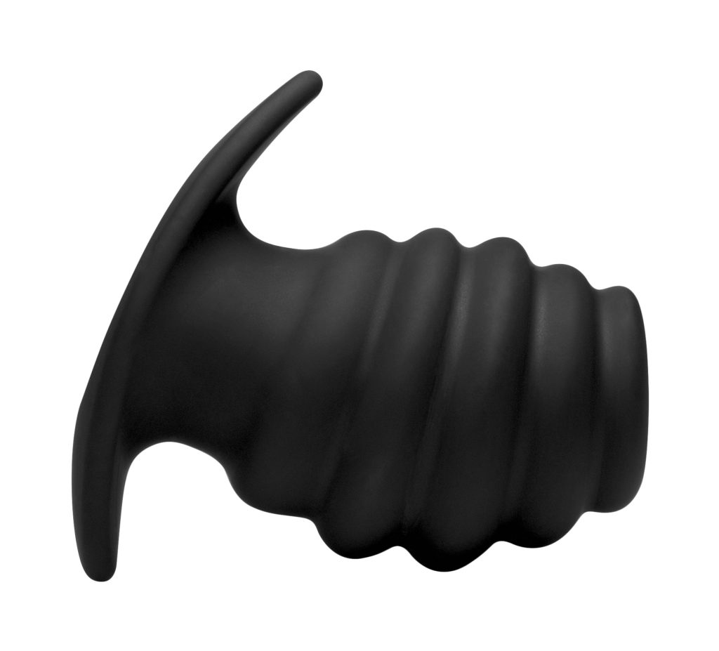 Hive Ass Tunnel Silicone Ribbed Hollow Anal Plug - Large