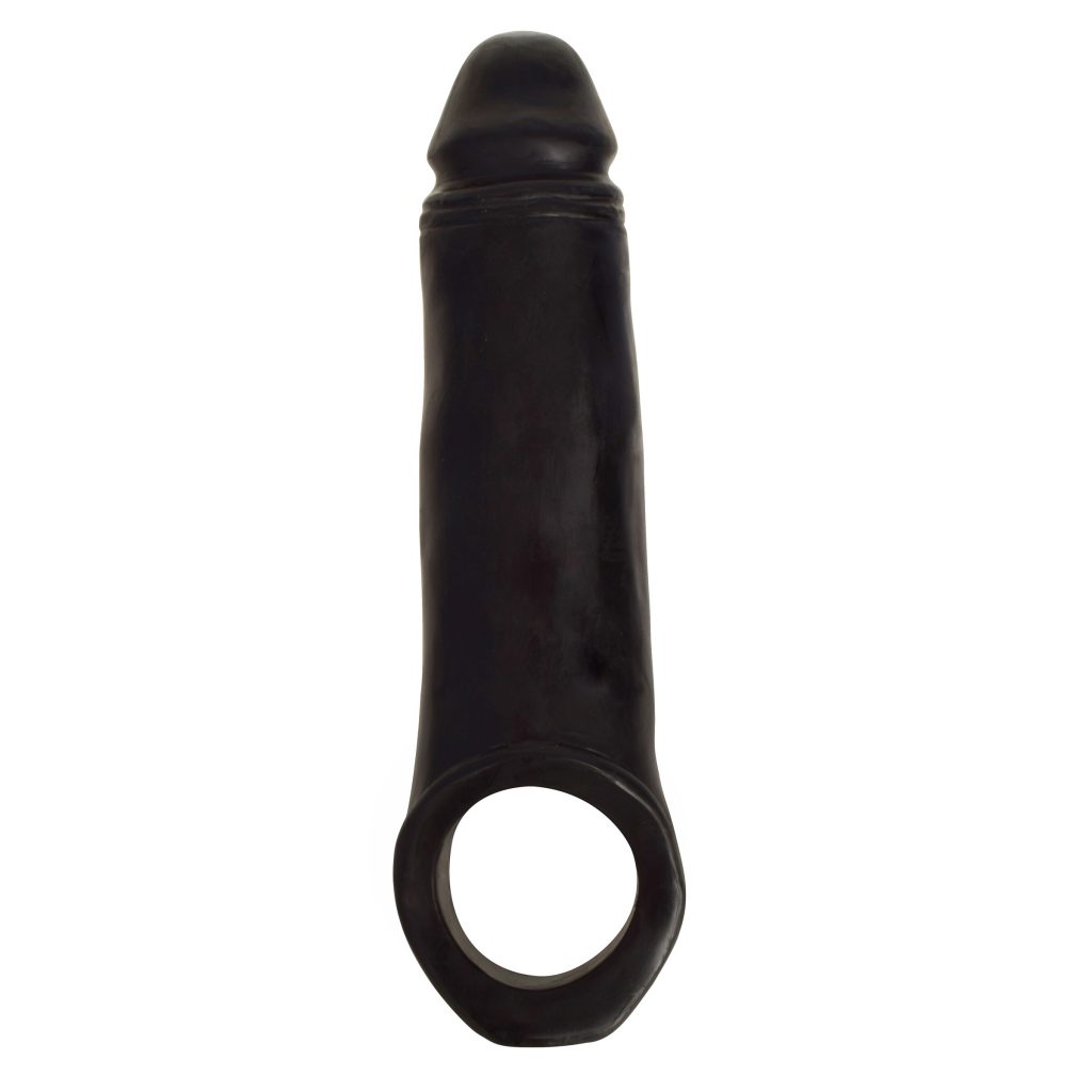 2 Inch Penis Enhancer With Ball Strap - Black