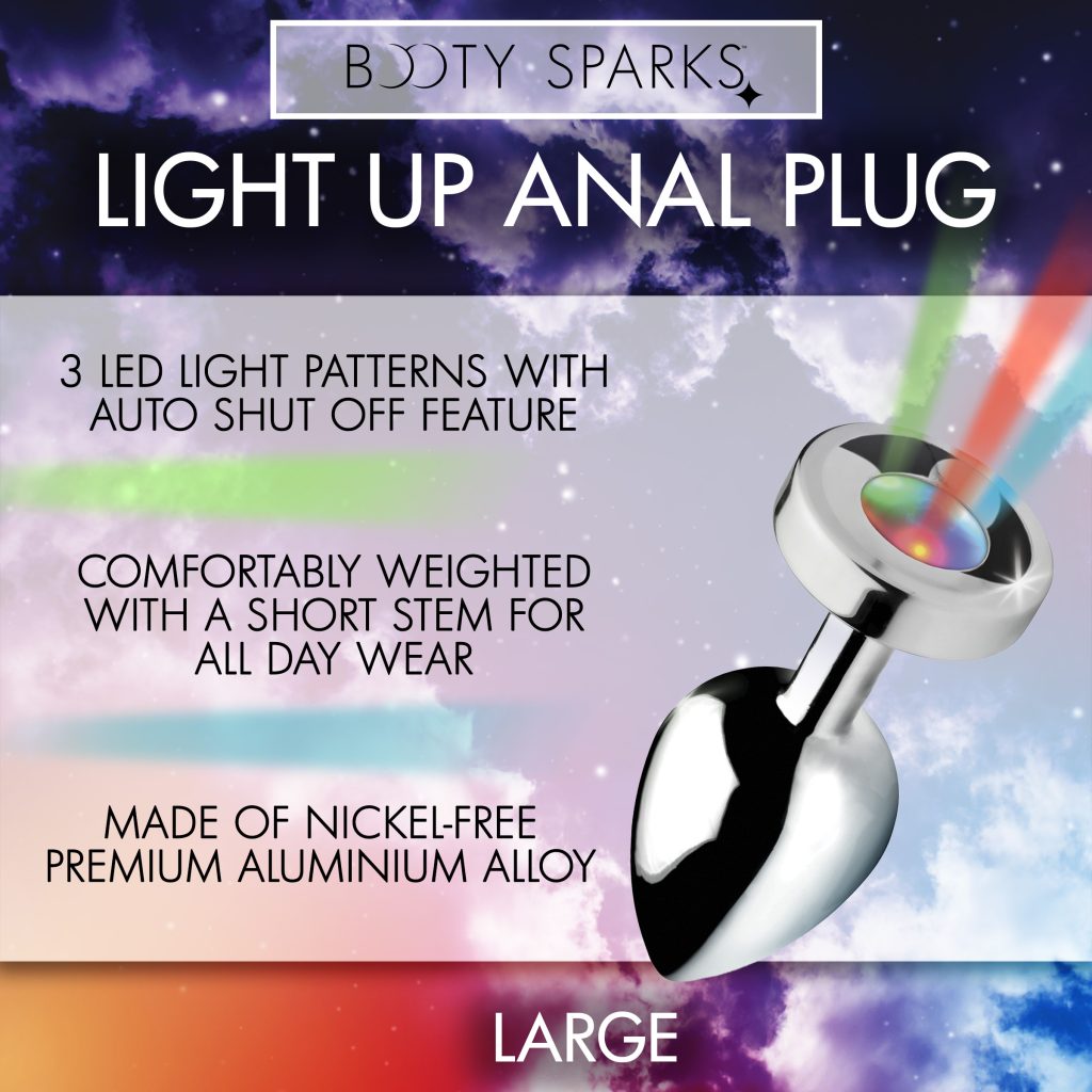 Light Up Anal Plug - Large