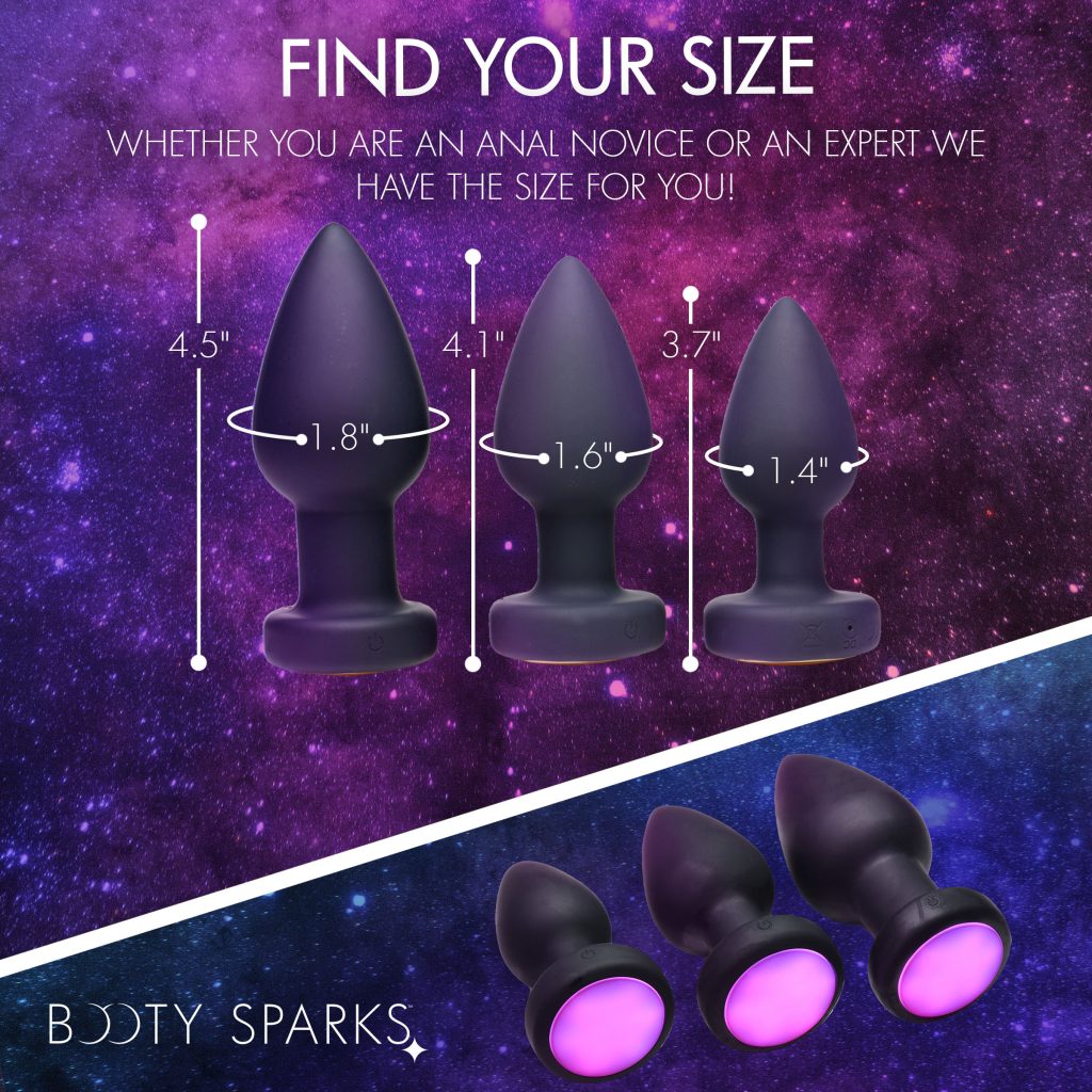 7x Light Up Rechargeable Anal Plug - Large