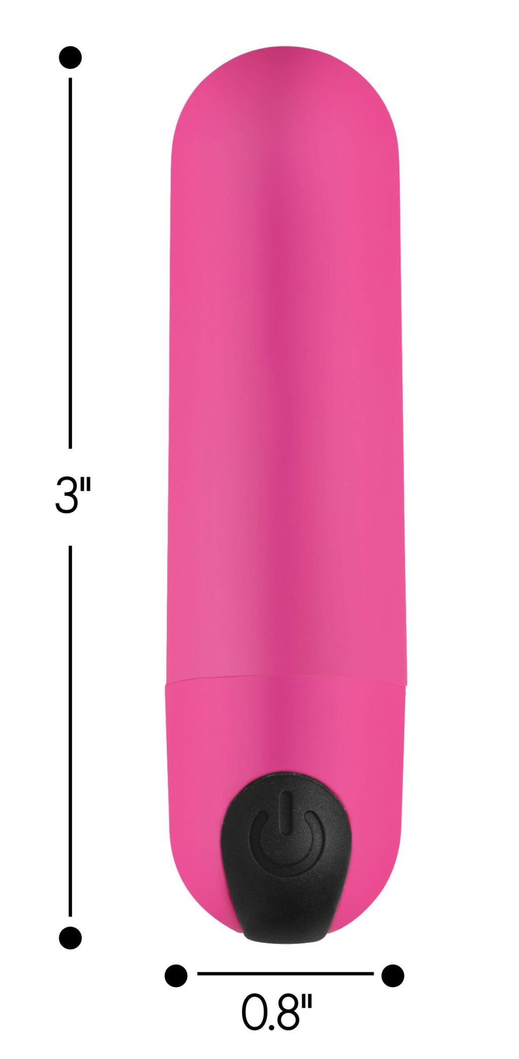 Vibrating Bullet With Remote Control - Pink