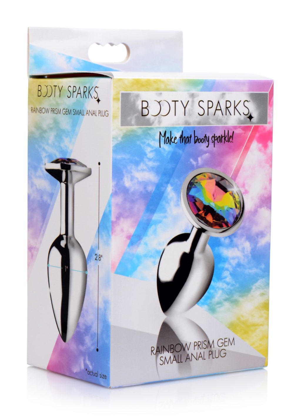 Rainbow Prism Gem Anal Plug - Small