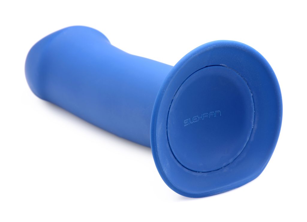 Squeezable Thick Phallic Dildo - Blue