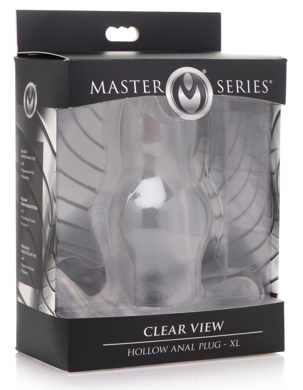 Clear View Hollow Anal Plug - Xl