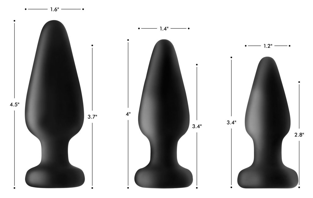 Light Up Silicone Anal Plug - Medium