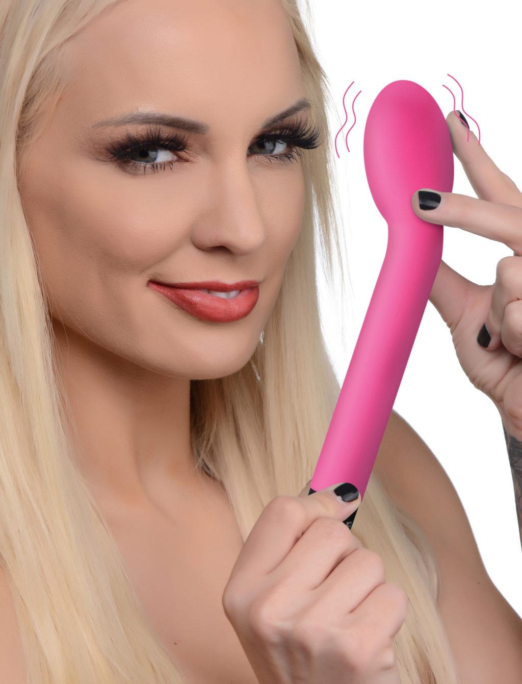 10x Silicone G-spot Vibrator - Pink