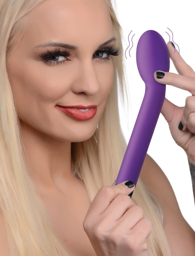 10x Silicone G-spot Vibrator - Purple