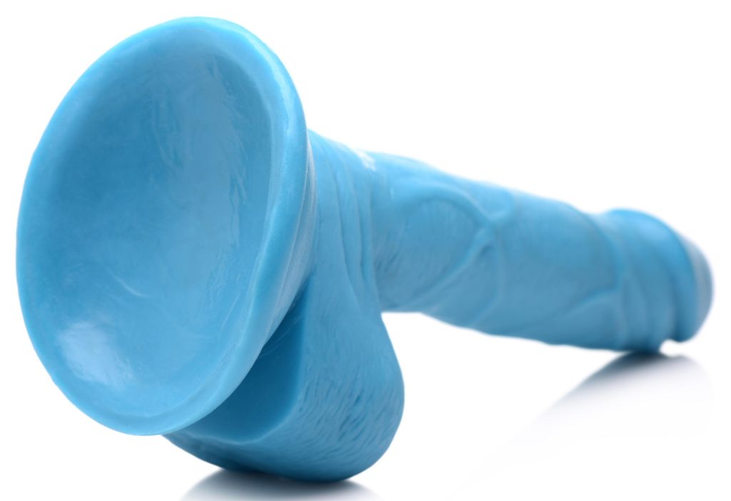 6.5 Inch Dildo With Balls - Blue