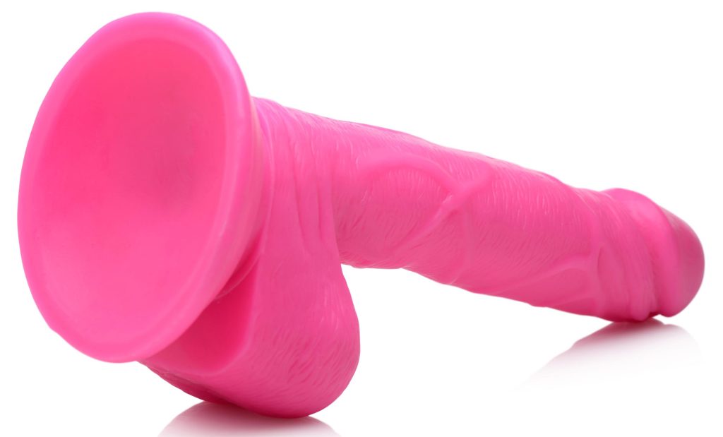 6.5 Inch Dildo With Balls - Pink