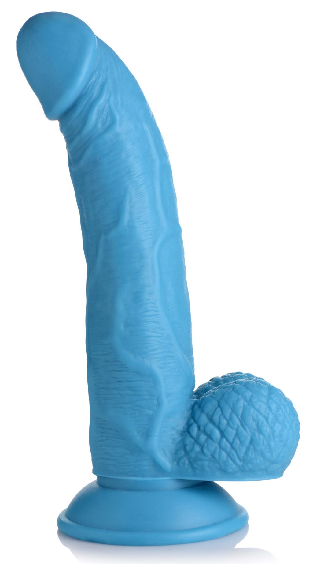 7.5 Inch Dildo With Balls - Blue