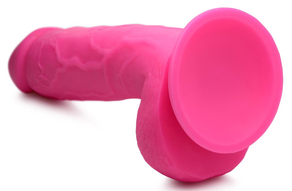 8.25 Inch Dildo With Balls - Pink