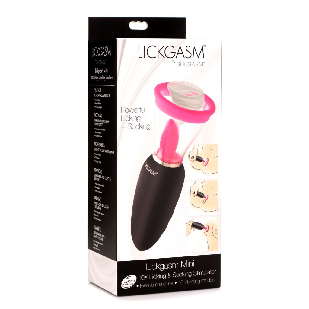 Lickgasm Mini 10x Silicone Licking And Sucking Stimulator