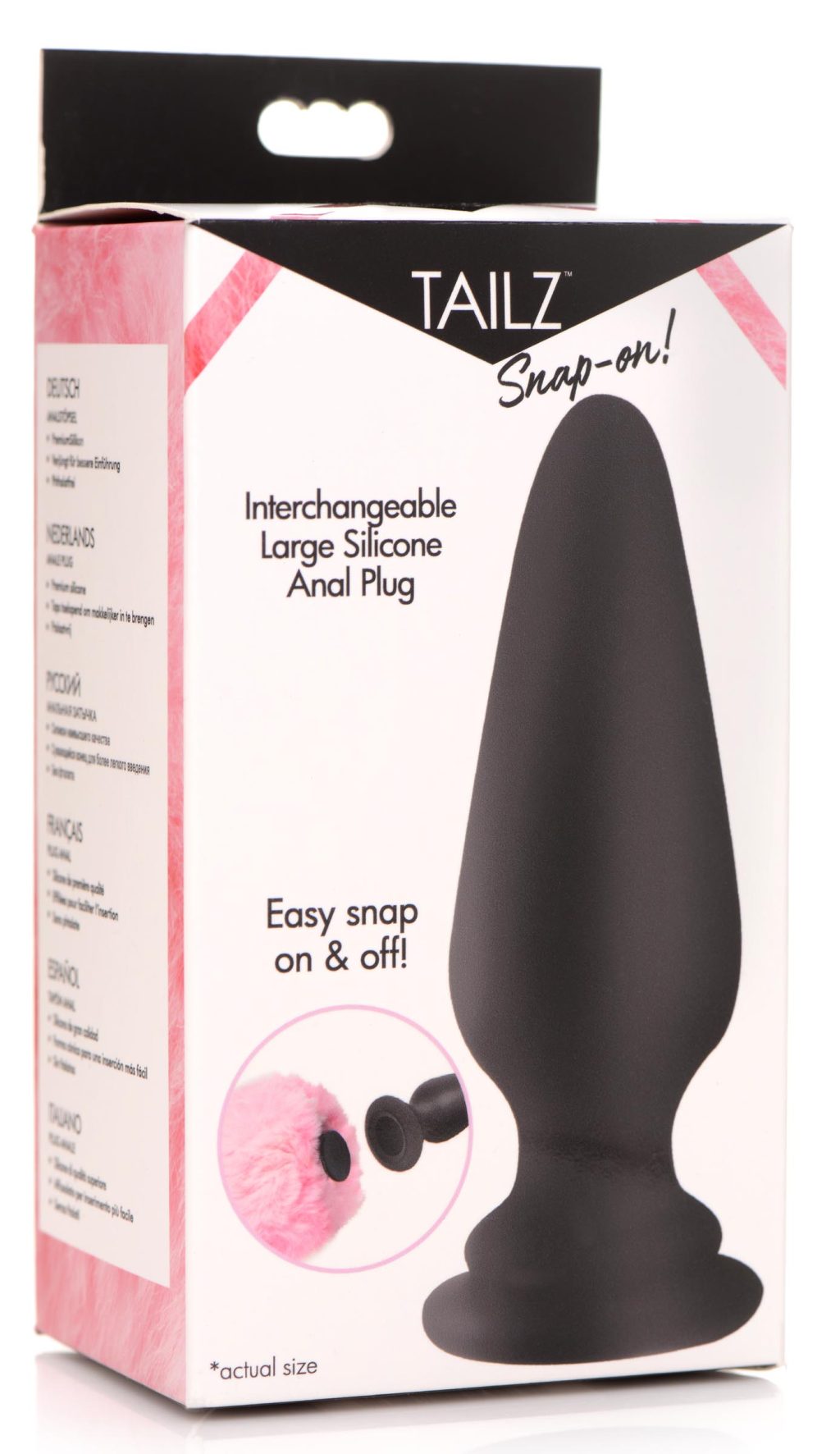 Interchangeable Silicone Anal Plug - Large