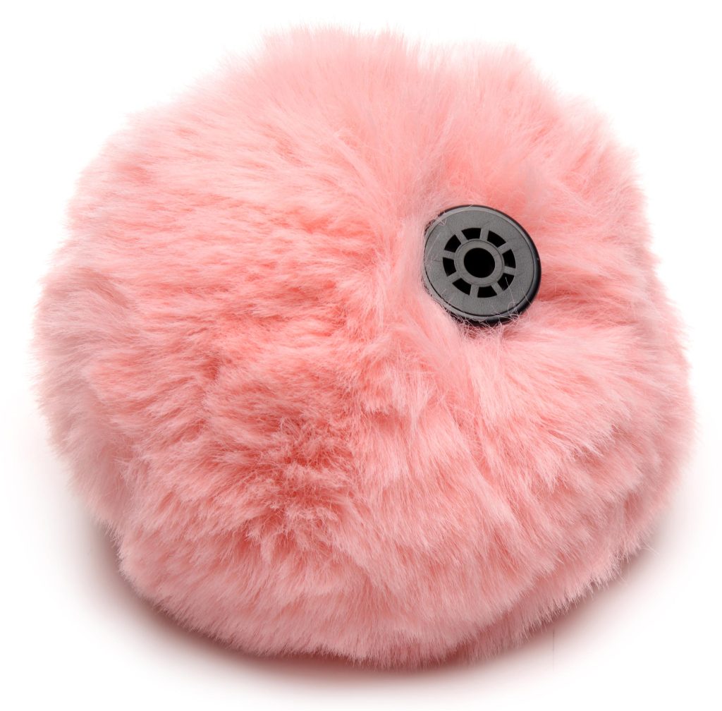 Small Vibrating Anal Plug With Interchangeable Bunny Tail - Pink