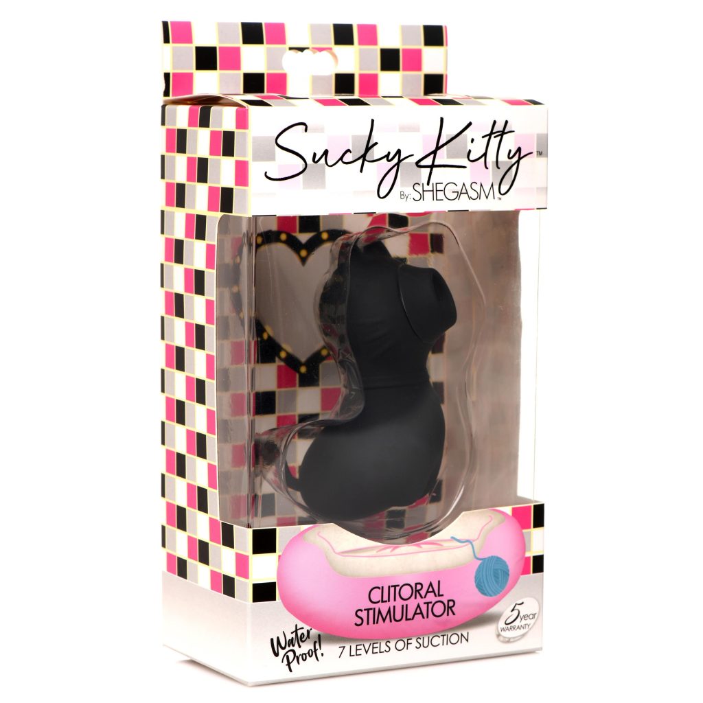 Sucky Kitty Silicone Clitoral Stimulator - Black