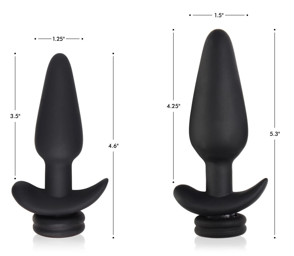 Small Vibrating Anal Plug With Interchangeable Bunny Tail - Black