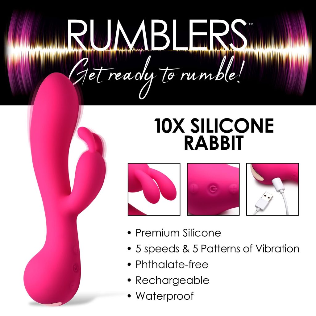 10x Rabbit Silicone Vibrator