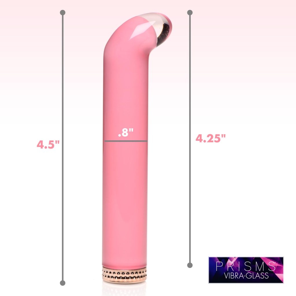 Vibra-glass 10x Mini G-spot Vibe Pink