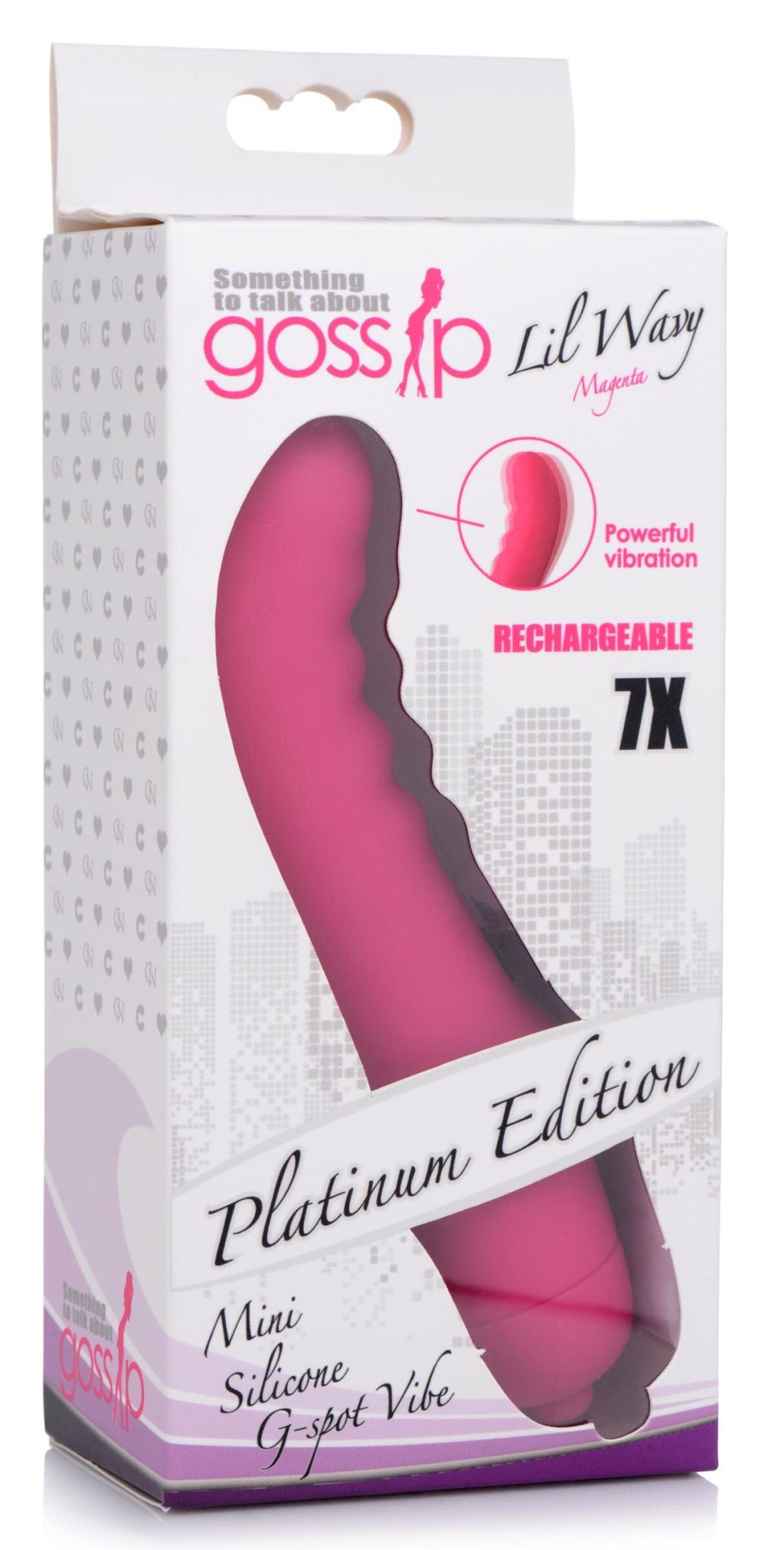 7x Lil Wavy Mini Silicone G-spot Vibe - Magenta