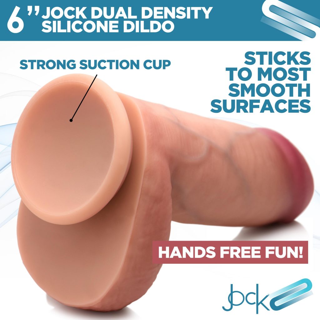 Ultra Realistic Dual Density Silicone Dildo With Balls - 6 Inch