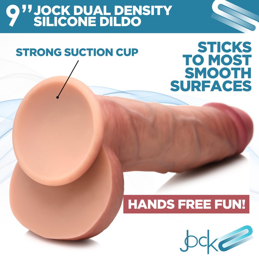 Ultra Realistic Dual Density Silicone Dildo With Balls - 9 Inch