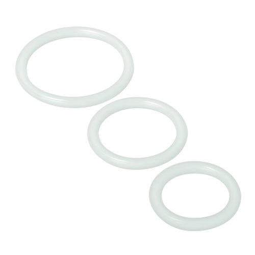 Trinity Silicone Cock Rings Clear