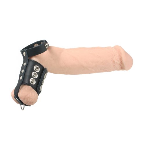 Strict Leather Cock Strap And Ball Stretcher - Small