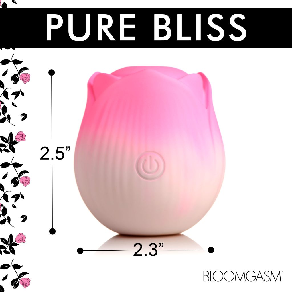 Pulsing Petals Throbbing Rose Clit Stimulator - Pink