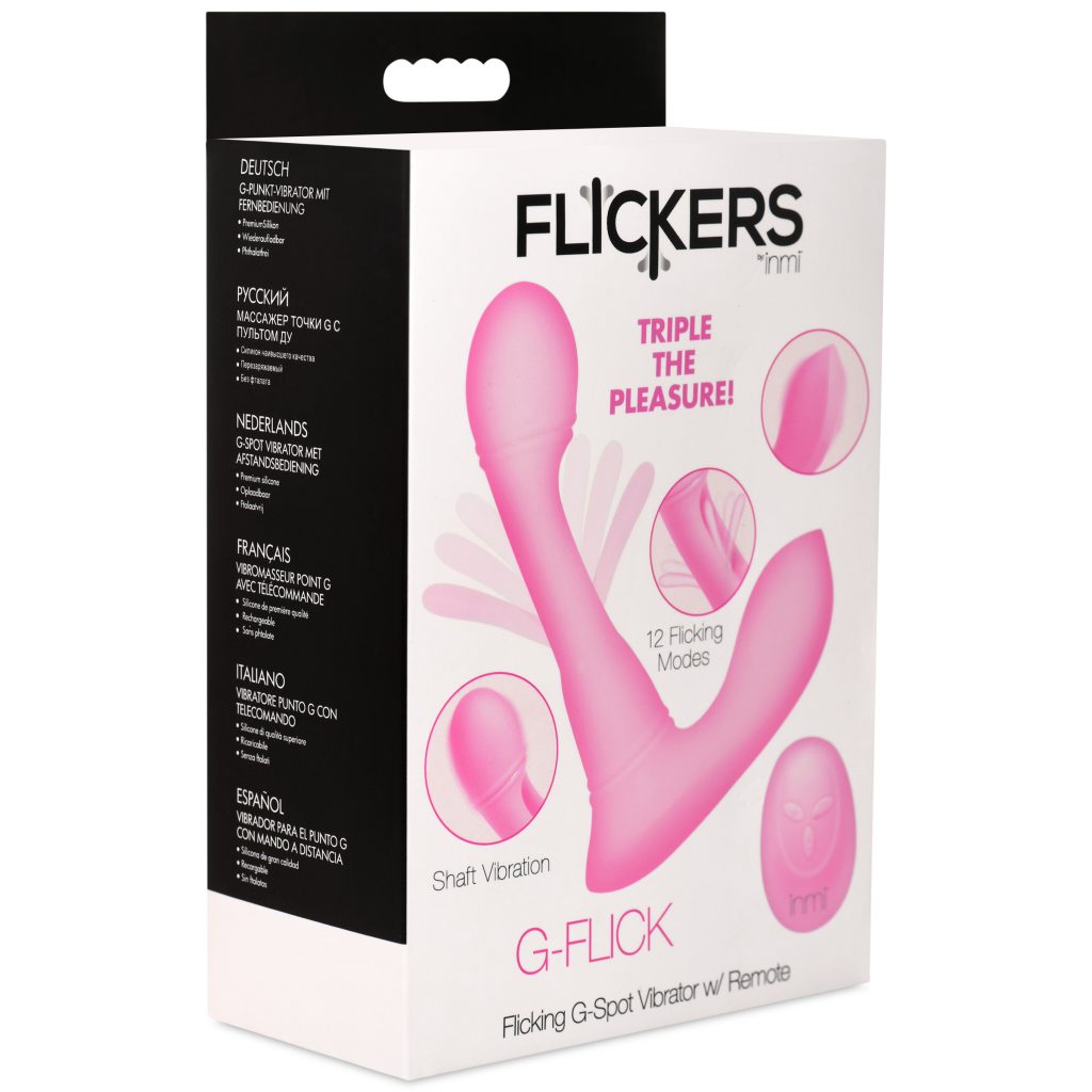 G-flick G-spot Flicking Silicone Vibrator With Remote