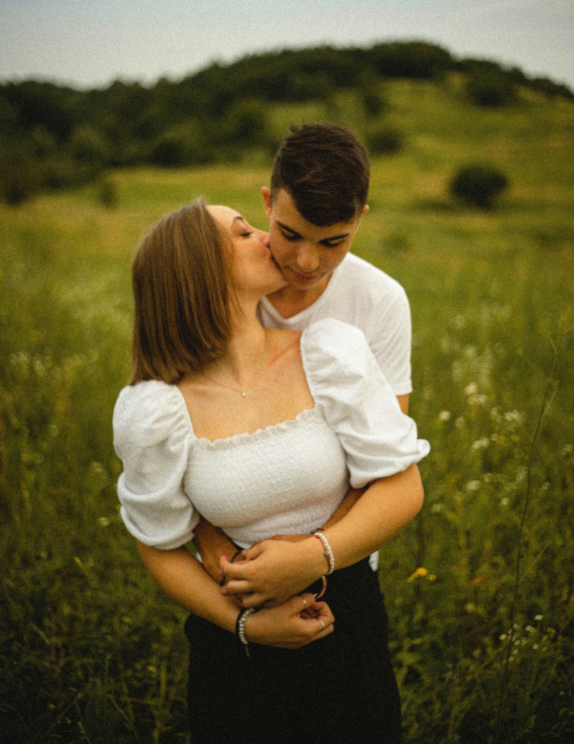 Kissing Couples Through Lips And Love